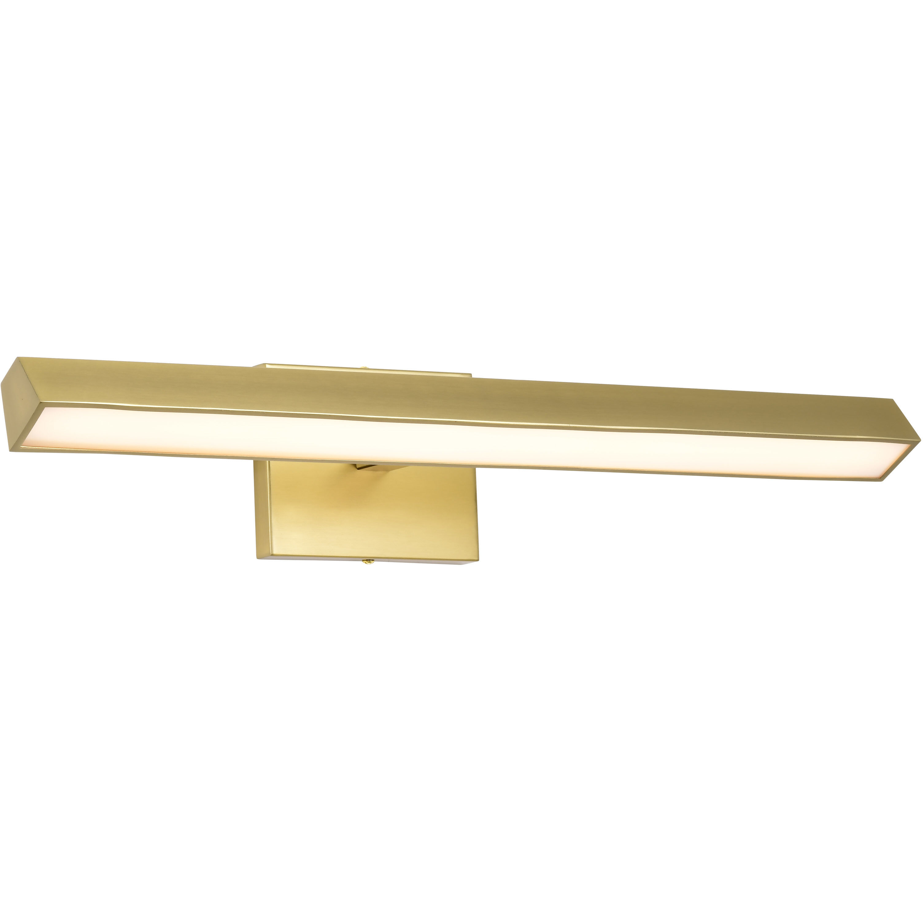 Mila LED 24 inch Vintage Brass Vanity Wall Light
