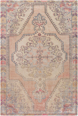 Unique 36 X 24 inch Orange Rug in 2 x 3, Rectangle