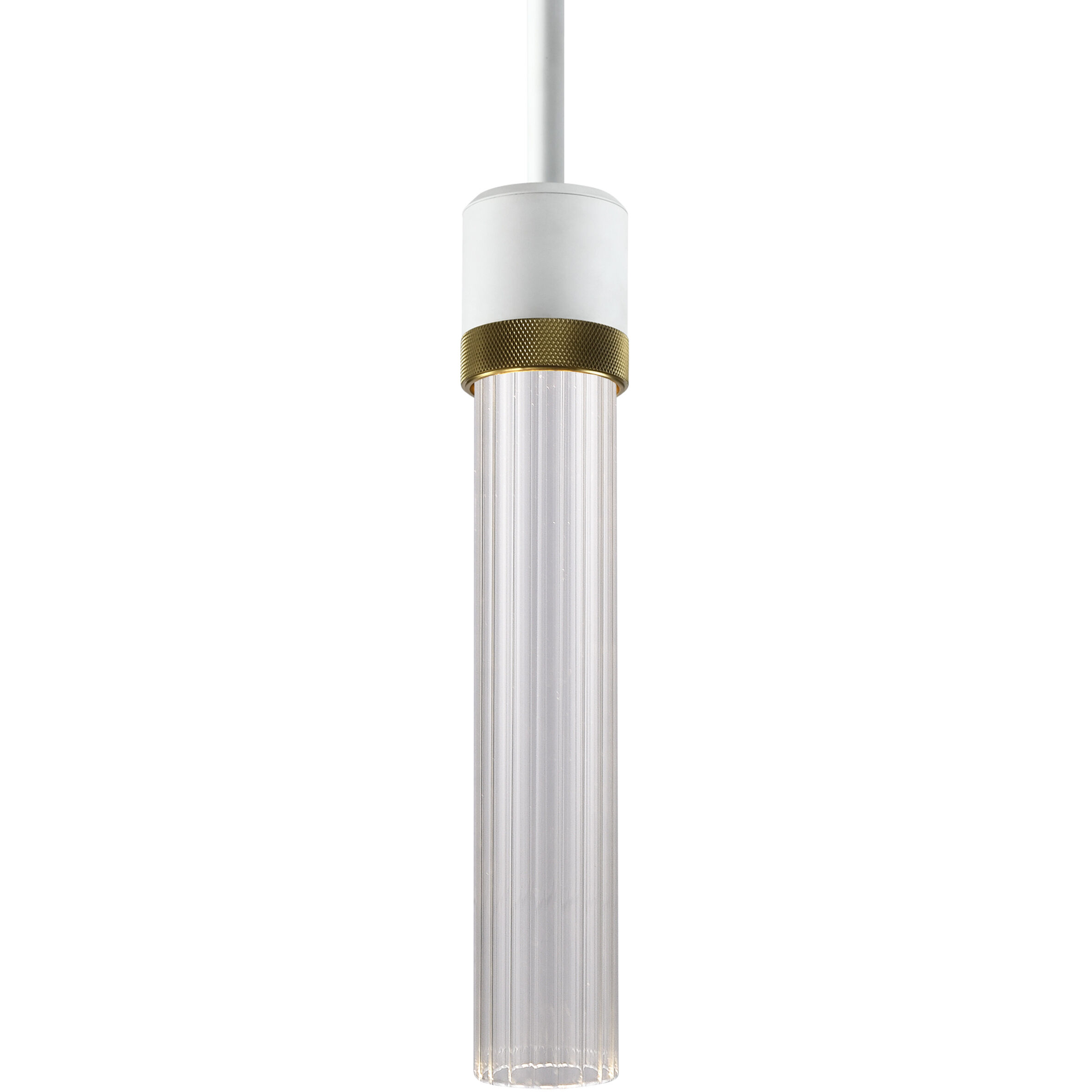 Zigrina 1 Light 5.13 inch Matte White with Aged Brass Pendant Ceiling Light