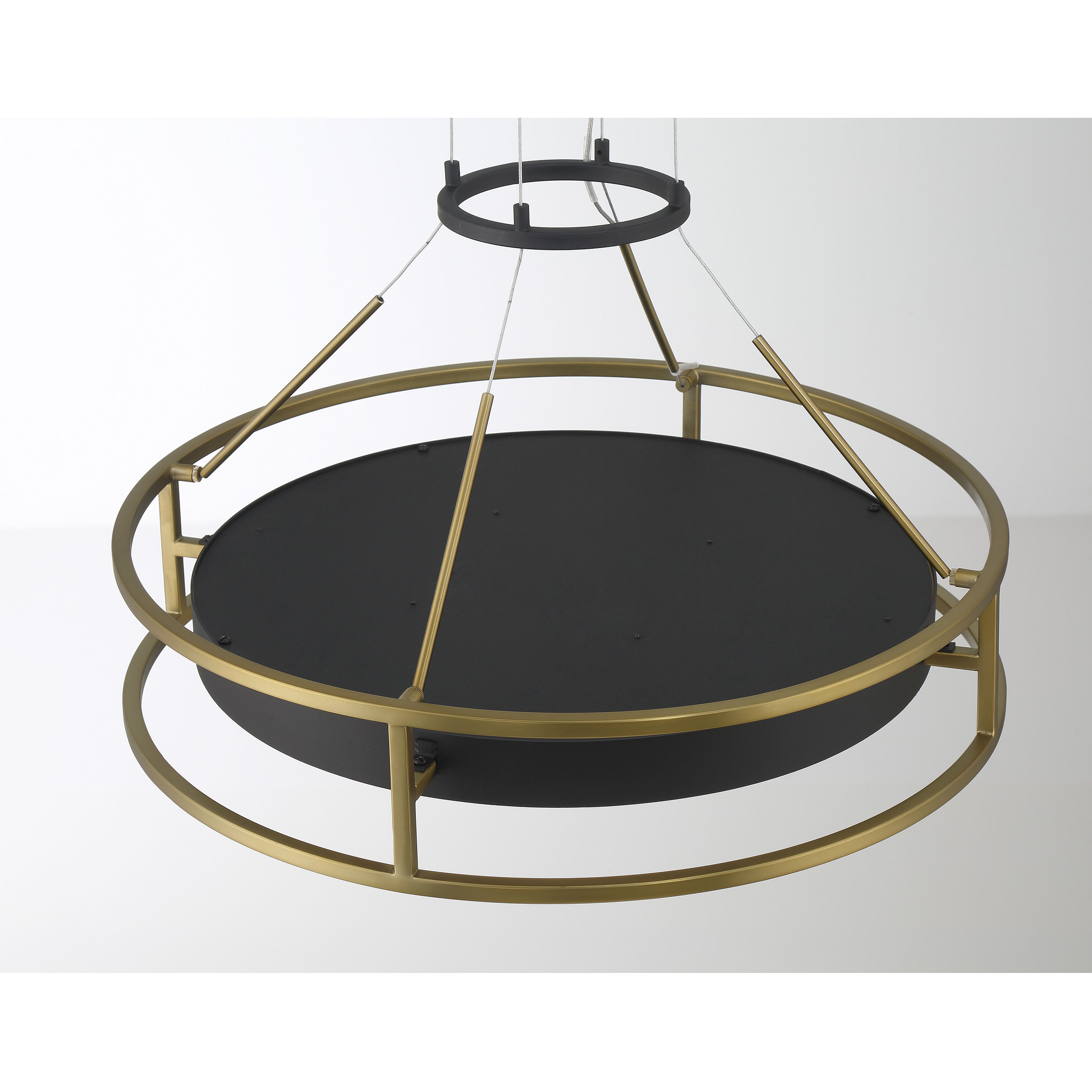 Levitation LED 19 inch Soft Brass And Sand Coal Pendant Ceiling Light