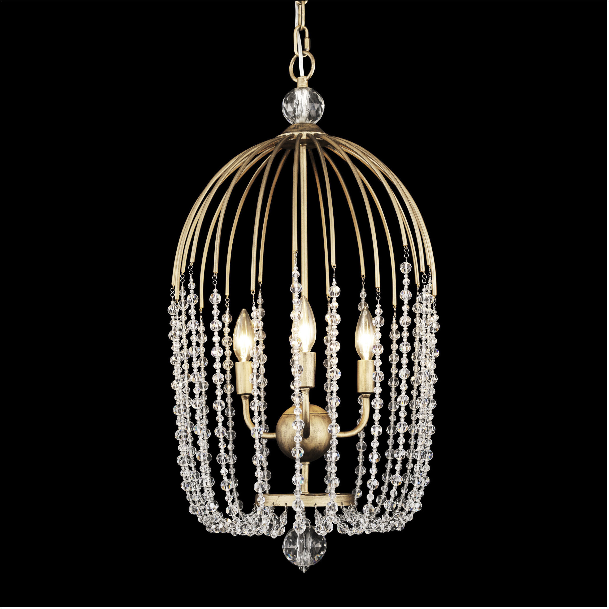Voliere 3 Light 14.5 inch Havana Gold Pendant Ceiling Light
