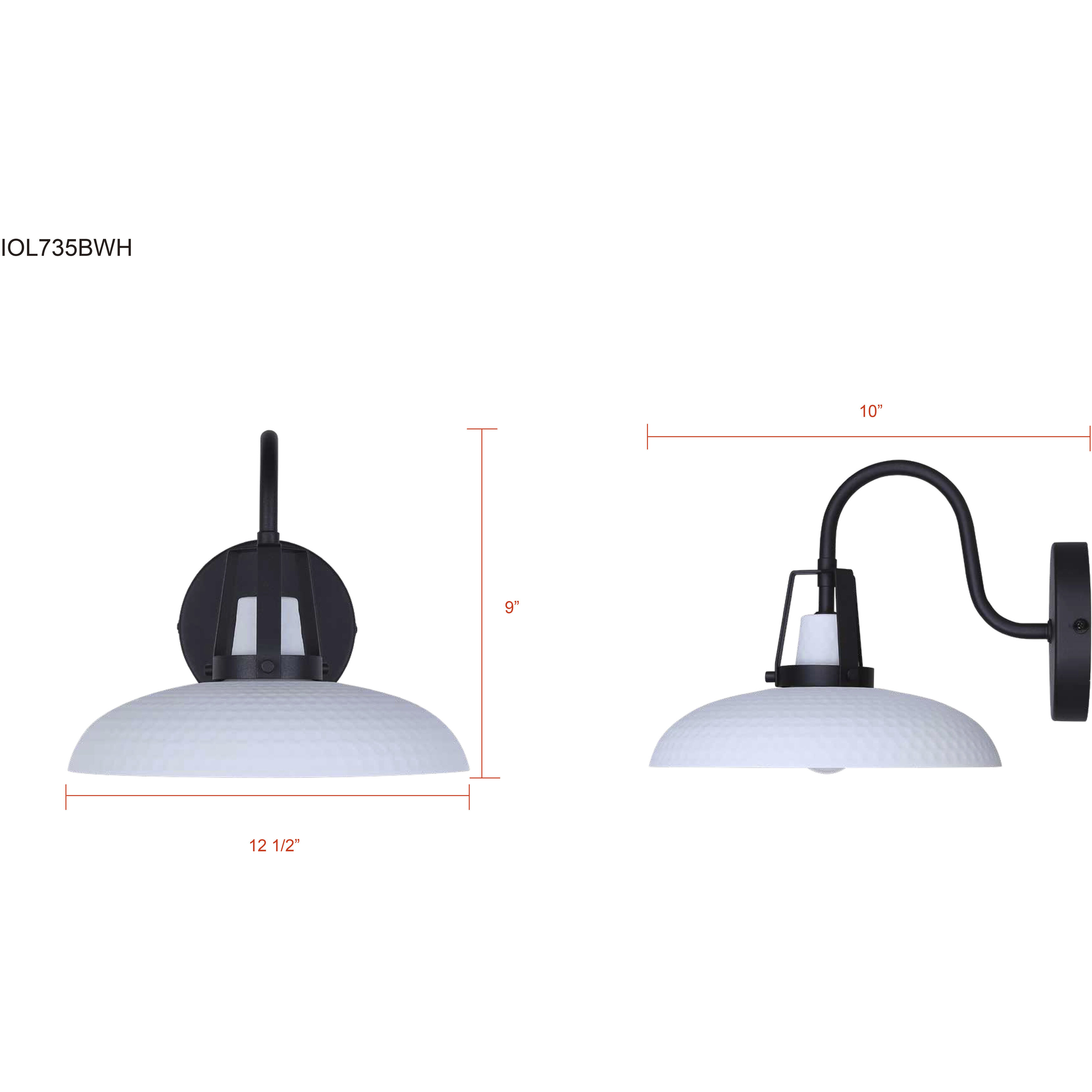 Jodi 1 Light 10 inch White Outdoor Lantern