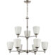 Jackson 9 Light 29 inch Brushed Nickel Chandelier Ceiling Light