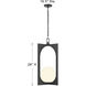 Harding 1 Light 16.5 inch Matte Black Pendant Ceiling Light