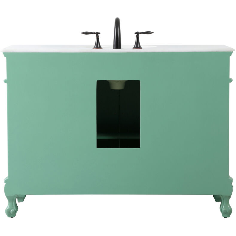 Danville 48 X 21 X 36 inch Vintage Mint Vanity Sink Set