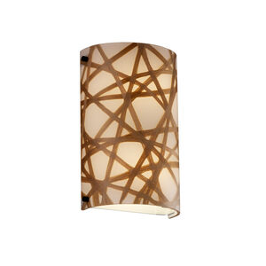 Finials 2 Light 8 inch Brushed Nickel ADA Wall Sconce Wall Light in Small Tile, Incandescent, Finials