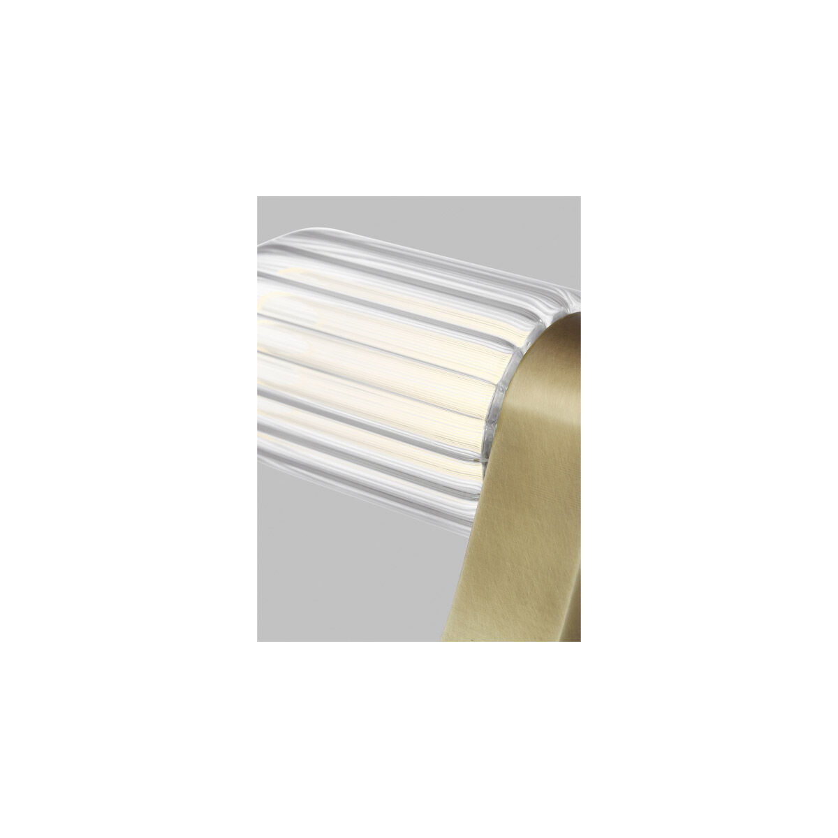 Avroko Langston 7.9 inch 7.2 watt Plated Brass Table Lamp Portable Light, Integrated LED