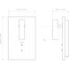 Edge 3.46 inch Matte White Interior Combination Reader Wall Light