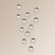 Champagne Bubbles LED 17.25 inch Polished Chrome Pendant Ceiling Light