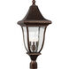 Sean Lavin Oakmont 3 Light 29.25 inch Patina Bronze Outdoor Post Lantern
