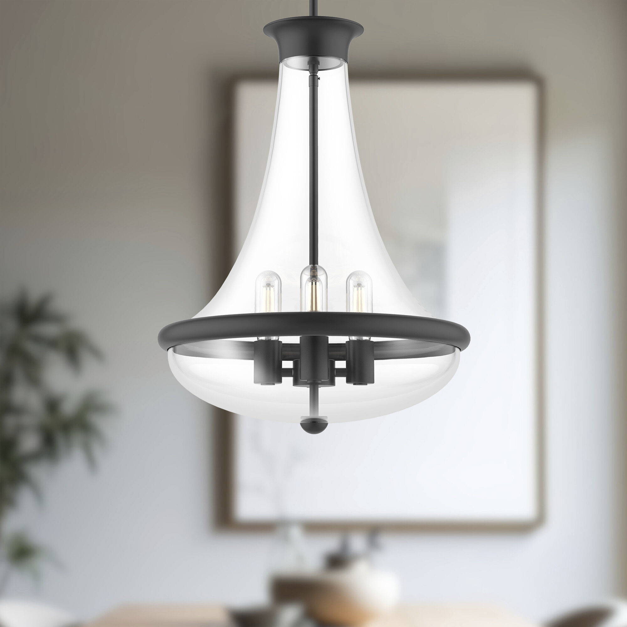 Alora Mood Marcel Pendant Ceiling Light in Matte Black