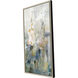Rustic Garden Blue and Green and Orange and White Canvas