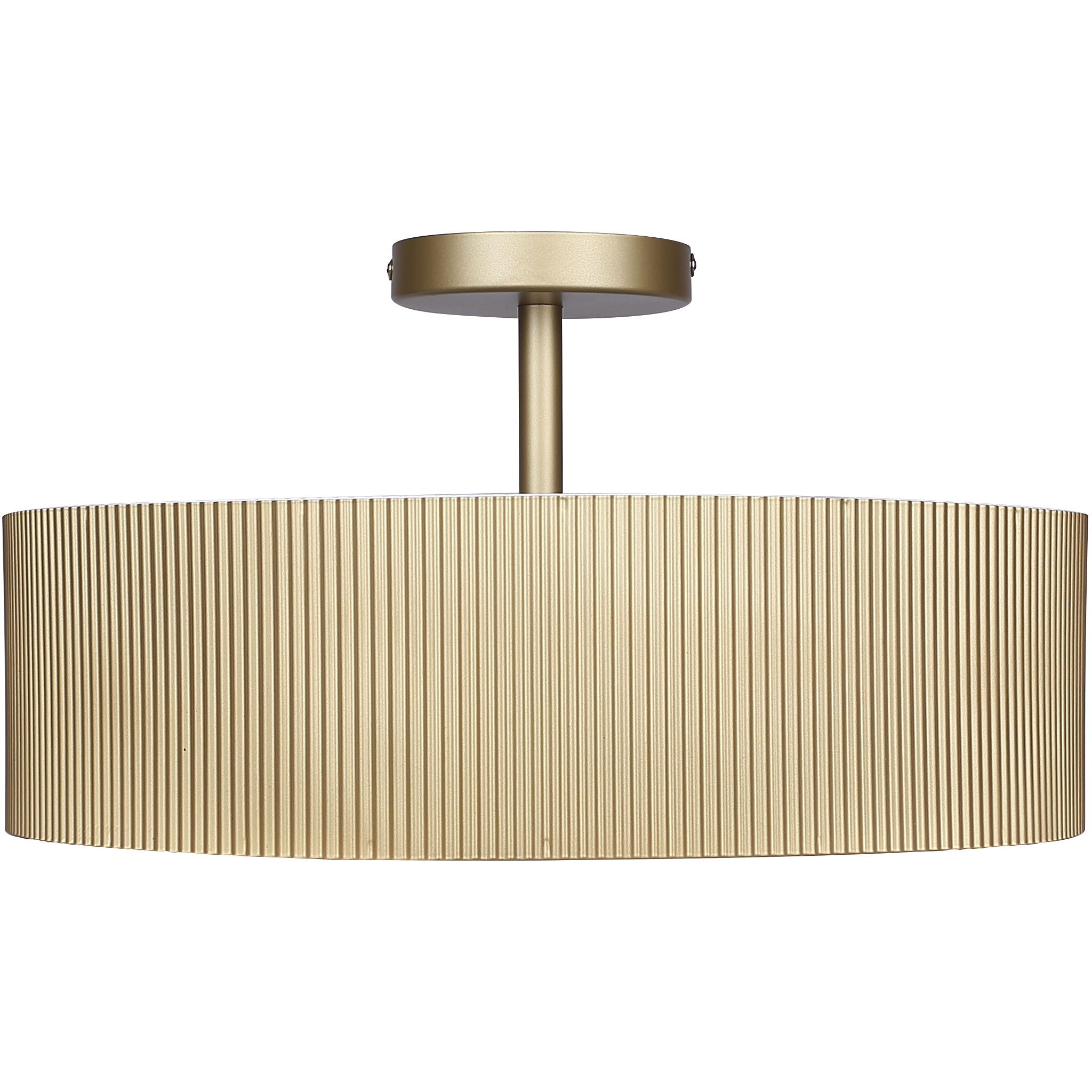 Scarlett 18 inch Gold Semi-Flush Mount Ceiling Light