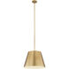 Lilly 1 Light 24 inch Rubbed Brass Pendant Ceiling Light