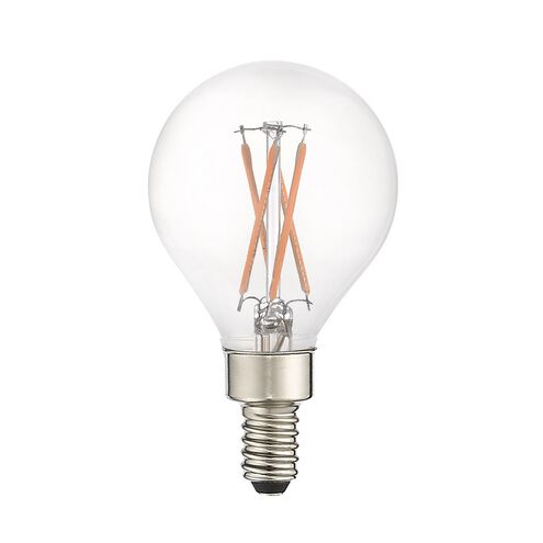 Allison LED G16.5 Globe E12 Candelabra Base 4.50 watt 3000K Filament LED Bulbs, Pack of 60