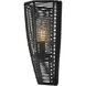Open Air Luca 1 Light 12 inch Black Outdoor Wall Mount Lantern