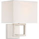 Modern 1 Light 8 inch Brushed Nickel Wall Sconce Wall Light