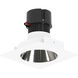 Pearl Specular Clear Reflector / Bright White Flange LED Square Retrofit Reflector with Round Aperture in 2700K, Clear / Bright White, 4" Retrofit