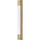Facet LED 4.5 inch Heritage Brass Bath Light Wall Light