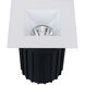 Ocularc LED Module - Driver White Recessed Trims in Flood, 2700K, Square