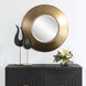 Contessa 29.5 X 29.5 inch Antiqued Gold Mirror