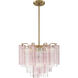 Addis 4 Light 17.75 inch Aged Brass Mini Chandelier Ceiling Light in Spring