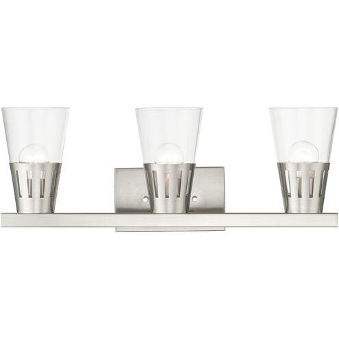 Bennington 3 Light 23.5 inch Brushed Nickel Vanity Sconce Wall Light