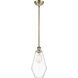 Ballston Cindyrella 1 Light 7 inch Antique Brass Mini Pendant Ceiling Light in Incandescent, Clear Glass