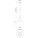 Alora Mood Copperfield 1 Light 11.88 inch Chrome Pendant Ceiling Light in Opal Glass