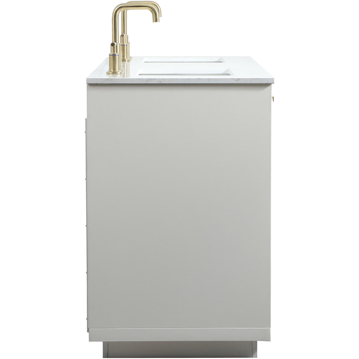 Blake 60 X 22 X 34 inch White Vanity Sink Set