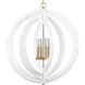 Orme 4 Light 27 inch White Chandelier Ceiling Light