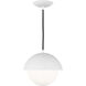 Drew & Jonathan Hyde 1 Light 9.88 inch Matte White Pendant Ceiling Light