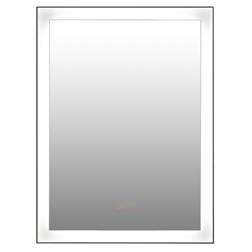Greer 31.5 X 23.5 inch Matte Black Mirror