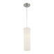 Hallam 1 Light 4.8 inch Chrome with White Mini Pendant Ceiling Light