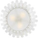 Reina 3 Light 20 inch Textured Plaster Semi-flush Mount Ceiling Light