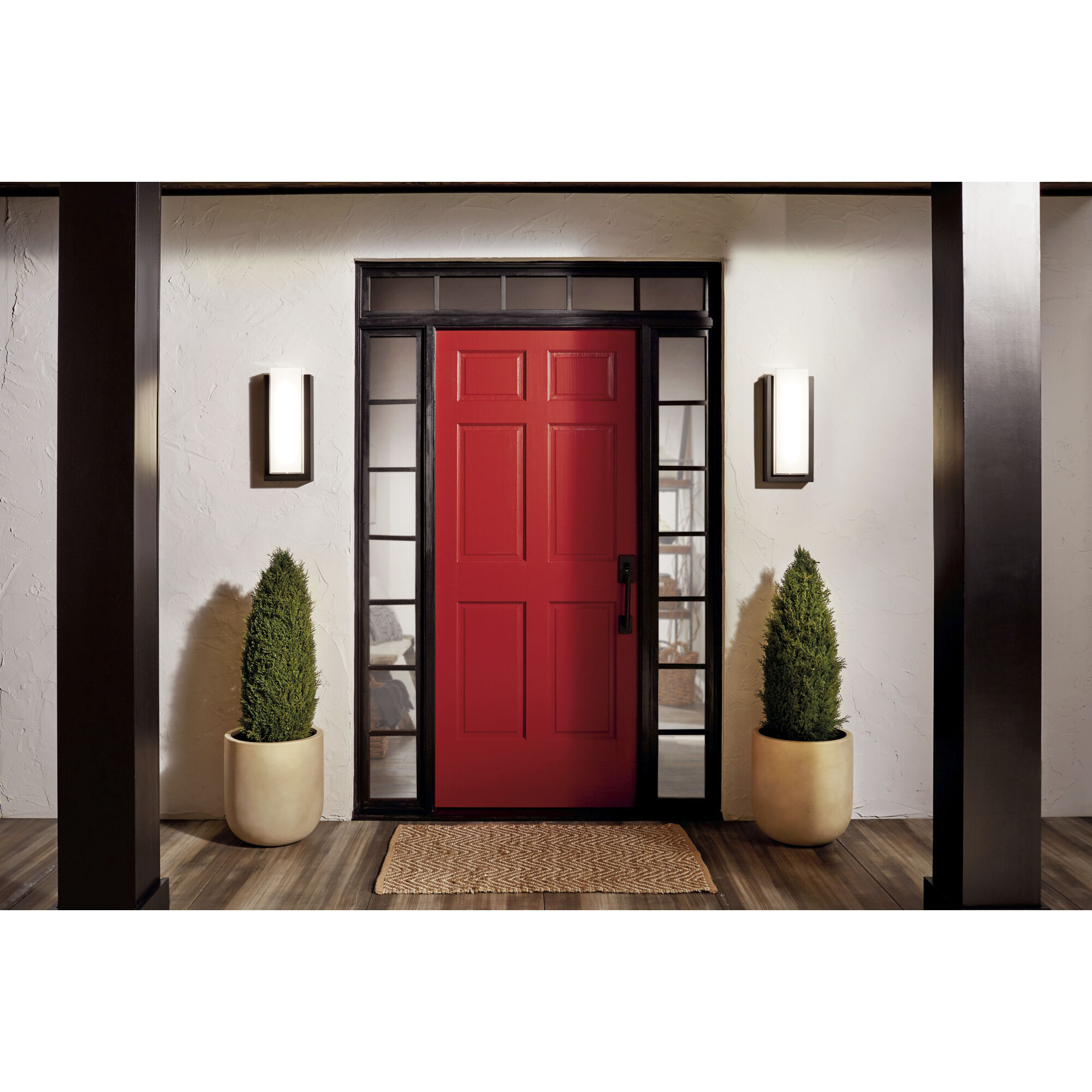 Dahlia LED 19 inch Architectural Bronze Outdoor Wall, Medium