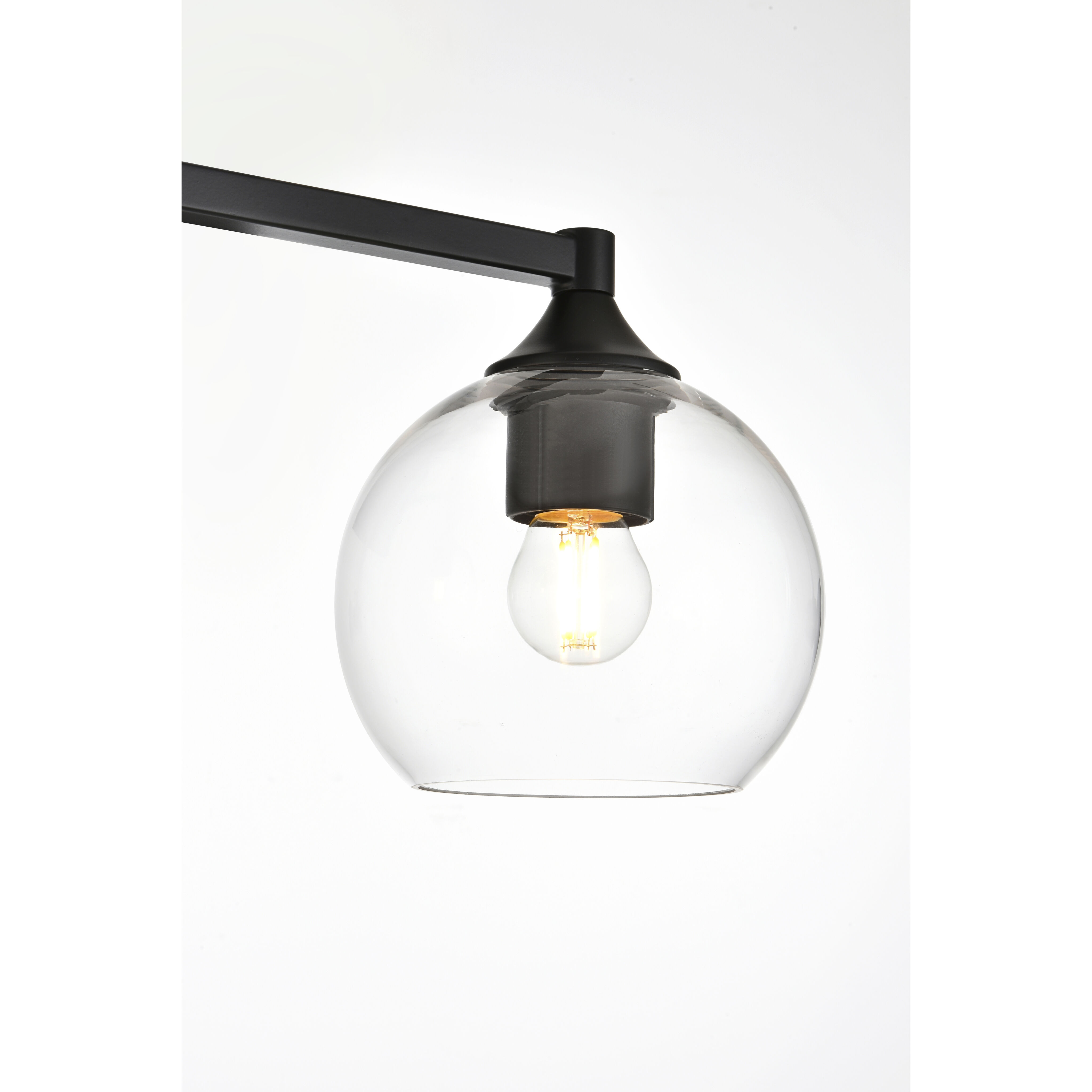 Foster 4 Light 33 inch Black Bath Sconce Wall Light