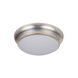 Classic 3 Light 15 inch Satin Nickel Flush Mount Ceiling Light