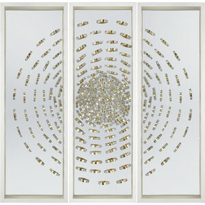 Cache Gold with White Dimensional Wall Art