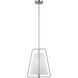 Allis 1 Light 15 inch Brushed Nickel Pendant Ceiling Light in Brushed Nickel Silver