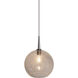 Bobo 1 Light 6 inch Matte Chrome and Clear Pendant Ceiling Light in Clear Glass