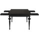 Kingsley 84 X 40 inch Hand Rubbed Black Partner Desk
