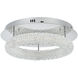 Bowen 1 Light 18 inch Chrome Flush Mount Ceiling Light