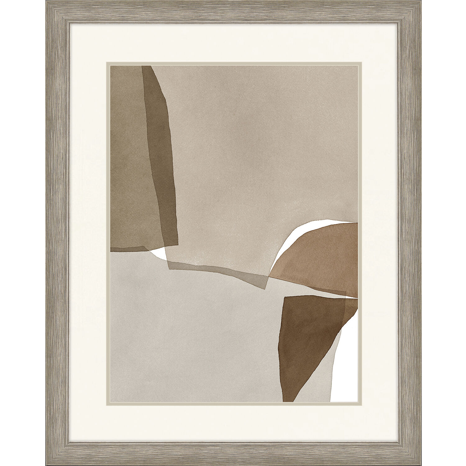 Translucent Chorus Translucent Harmony Beige and Brown and Neutral and White Framed Art