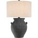 Anza 27.25 inch 150 watt Black Ash Table Lamp Portable Light