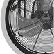 DualMount Matte Black Garage Fan