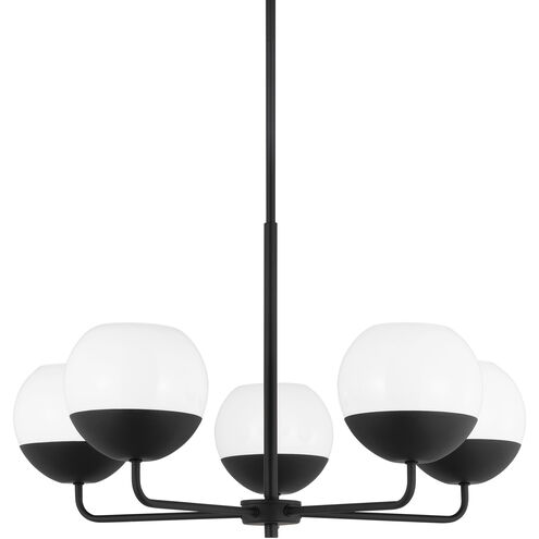 Alvin 5 Light 26 inch Midnight Black Chandelier Ceiling Light