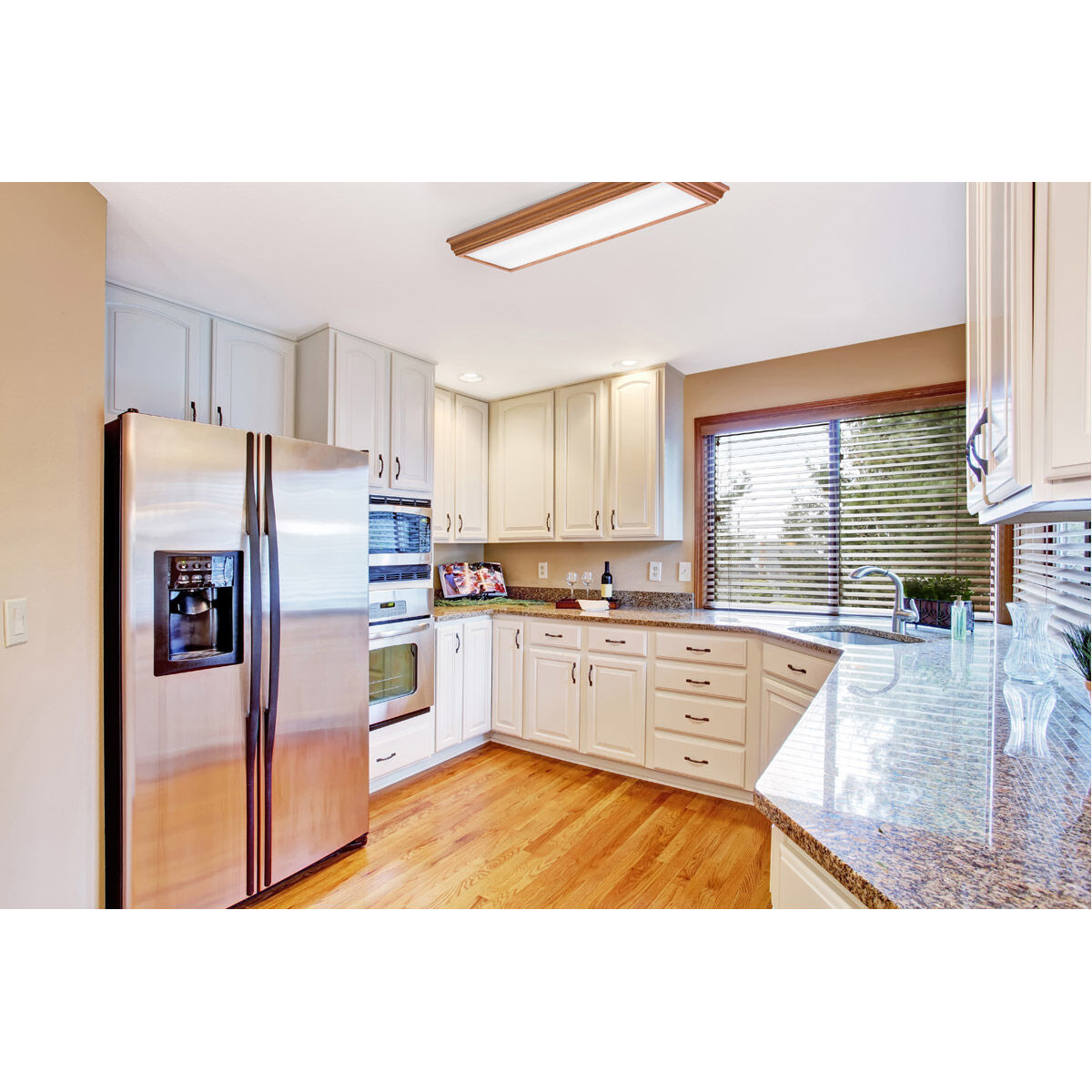 Lithonia Lighting FMFL 30840 CAML OA Signature LED 14 inch Matte Oak Flush Mount Ceiling Light