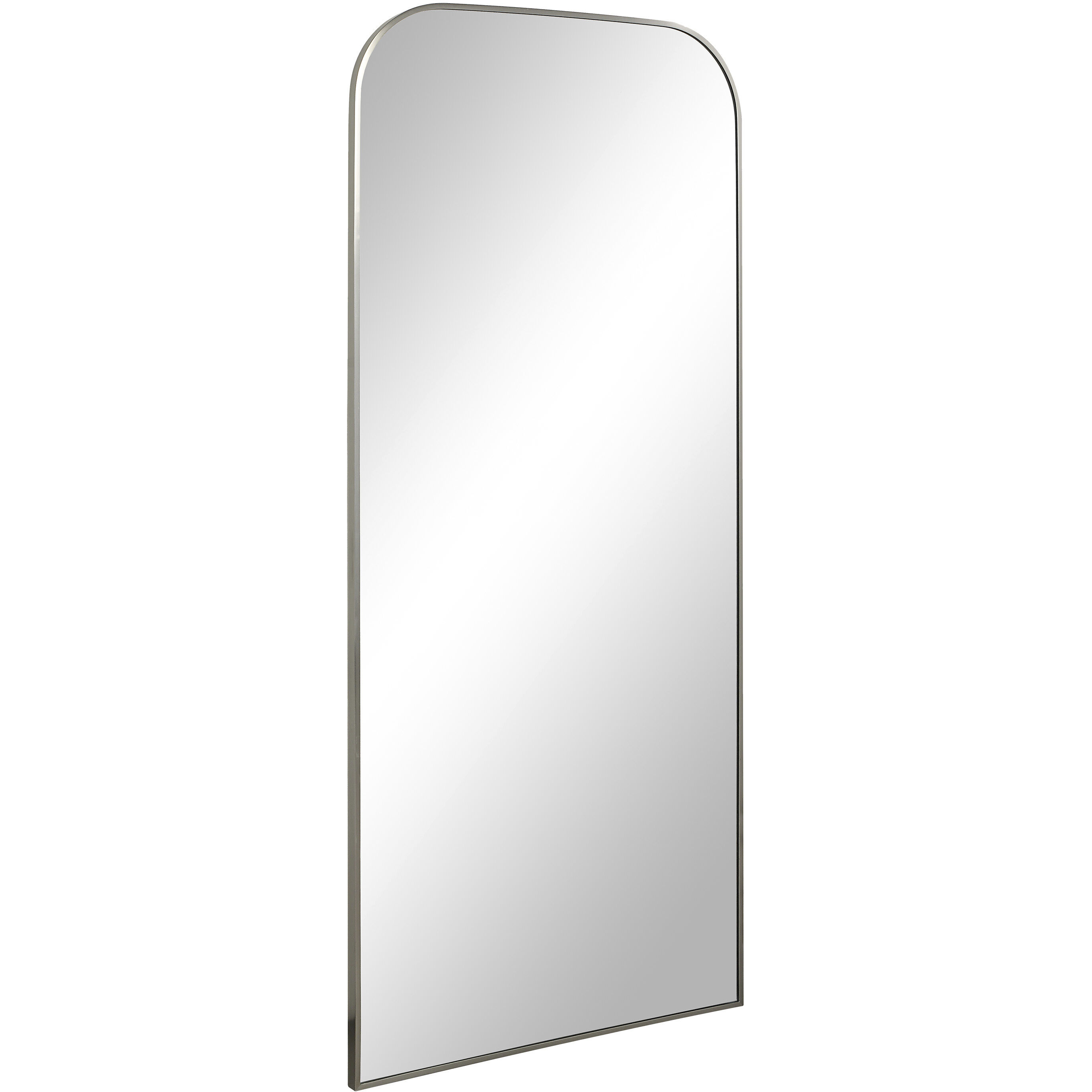 Samia 72 X 30 inch Brushed Nickel Wall Mirror