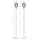 Davina 4 Light 119.25 inch Black Outdoor Post Mounted Fixture in G9